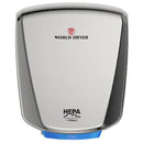 World Dryer VERDEdri Q-973A Suface-Mounted ADA Hand Dryer, Brushed Stainless Steel, Updated Part Number: Q-973A2