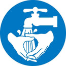 NMC LABEL, GRAPHIC FOR WASH HANDS, 4IN DIA, PS VINYL - ISO417AP - TotalRestroom.com