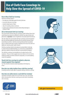 NMC USE OF CLOTH FACE COVERINGS POSTER, 18 X 12, .015 UNRIP VINYL POSTER - PST144C - TotalRestroom.com