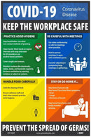 NMC SOCIAL DISTANCING POSTER, 18 x 12 PAPER, 5PK - PST149PP - TotalRestroom.com