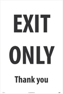 NMC EXIT HERE, 36 X 24 COROPLAST - SFS115C - TotalRestroom.com