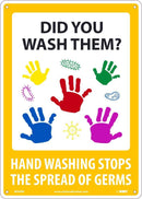 NMC DID YOU WASH THEM? 14X10, .050 RIGID PLASTIC - WH4RB - TotalRestroom.com