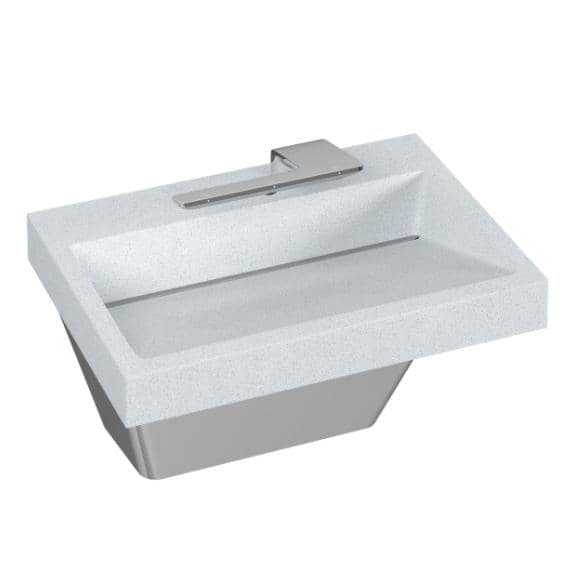 Bradley Verge with WashBar WB2 1-Station - LVQD1-WB2 - TotalRestroom.com