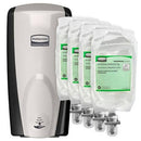 Rubbermaid TC Automatic Touch Free Soap Dispenser, Foam, Black/Gray, Includes 4PK Antibacterial Refills - TotalRestroom.com