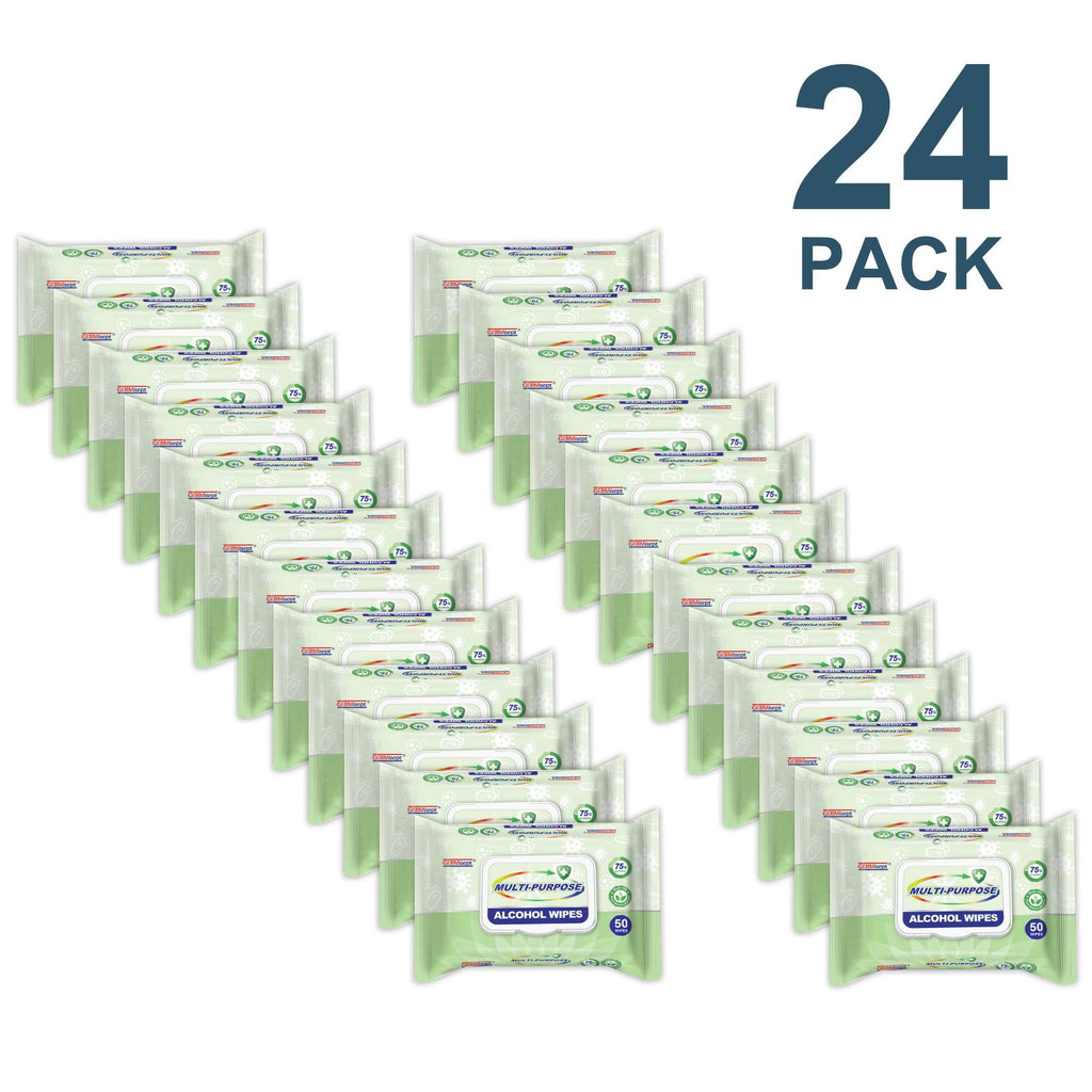 GERMisept MultiPurpose 75 Ethanol Alcohol Wipes, 50 Wipes/Pack, 24 P