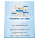 Clorox Healthcare Bleach Germicidal Wipes, 12 x 12, Unscented, 110/Refill, 2/Carton w/ Heavy Duty Plastic Wet Wipe Dispenser Bucket w/ Pop-Up Plug on Lid, 1/Carton - CLO30359CT - TotalRestroom.com