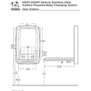 Koala Kare KB311-SSWM Vertical Stainless Steel Surface-Mounted Baby Changing Station
