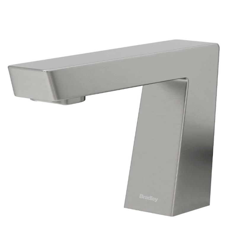 Bradley (S53-3700) RL5-BS Touchless Counter Mounted Sensor Faucet, .5 GPM, Brushed Stainless, Zen Series