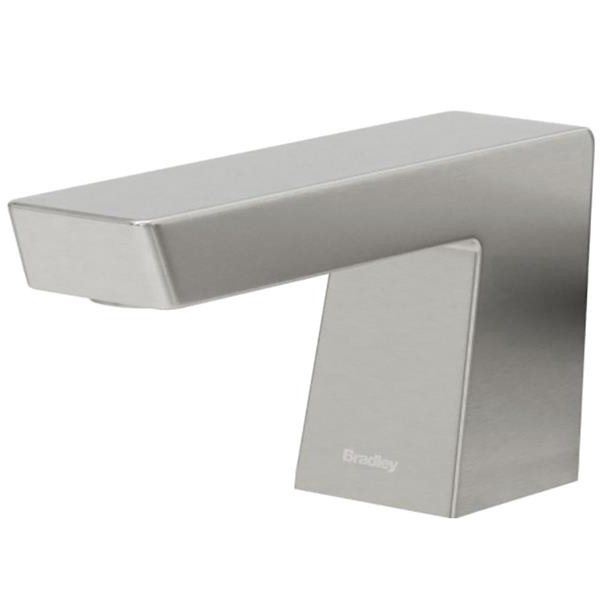 Bradley (6-3700) RFT-BS Touchless Counter Mounted Sensor Soap Dispenser, Brushed Stainless, Zen Series