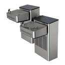 Haws 1202S Stainless Steel Hi-Lo Wall Mount ADA Water Cooler, Electronic Valve & Pushbar Assembly