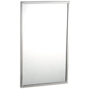 Bobrick B-2908-2436  (24x36) Tempered Glass Welded-Frame Mirror, 24" W x 36" H
