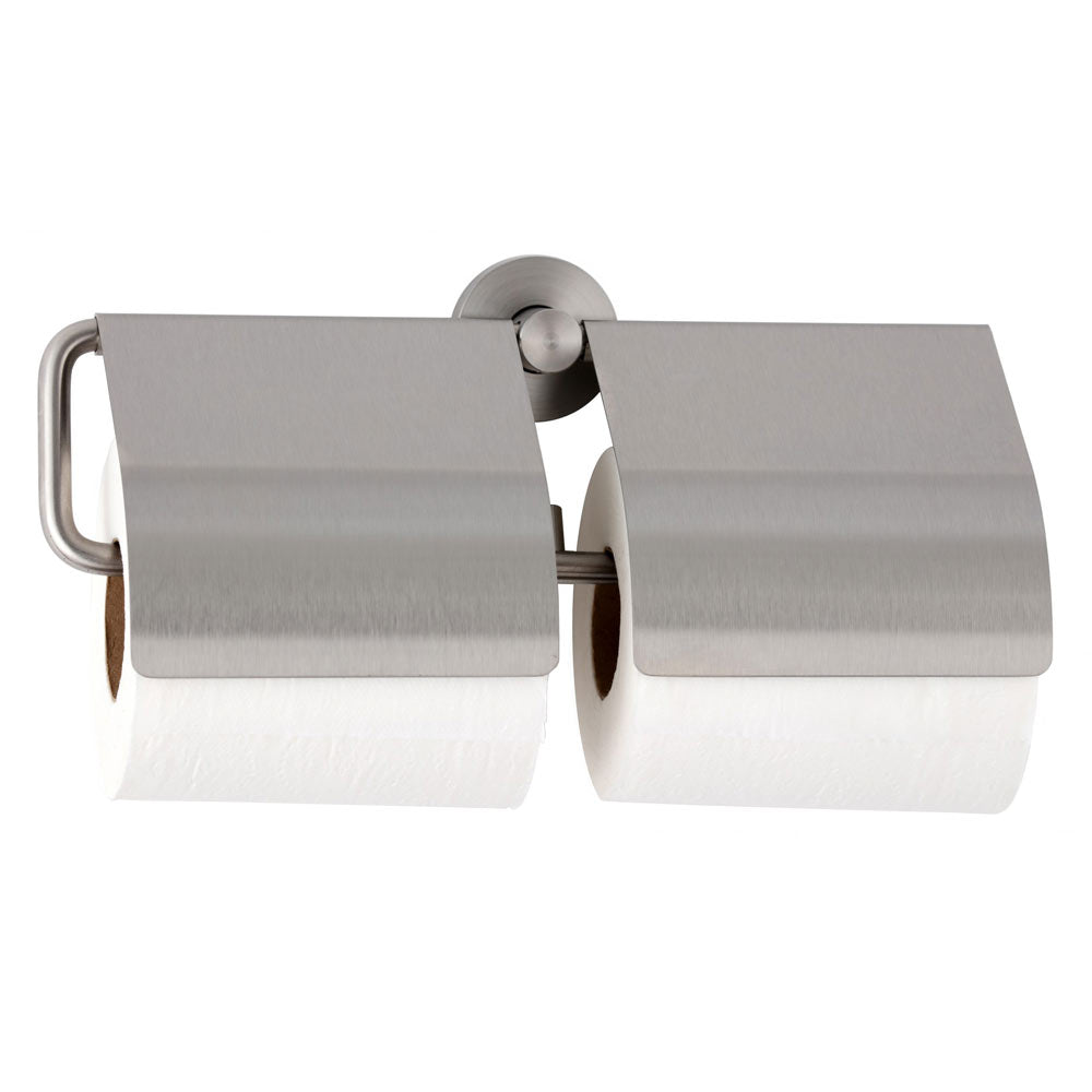 Bobrick B-548 Double Toilet Tissue Dispenser with Hood
