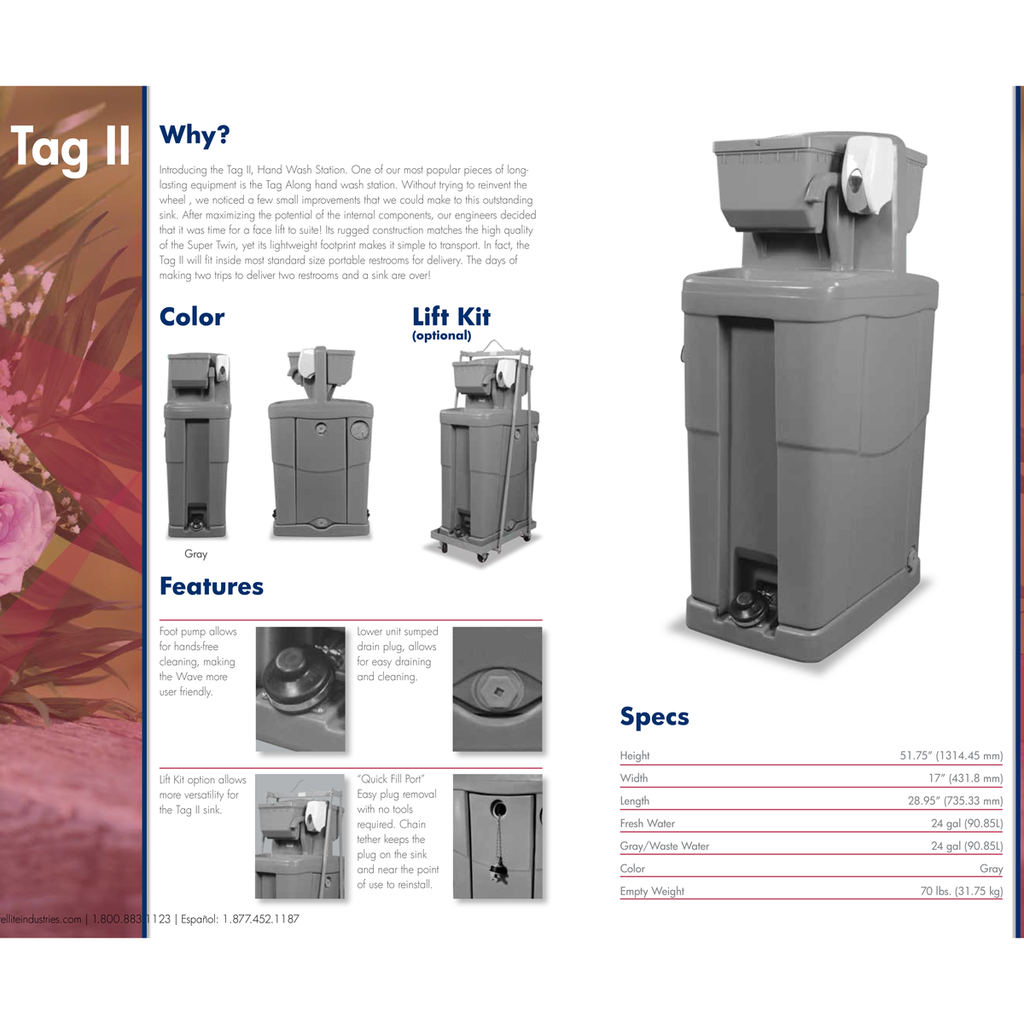 Satellite Tag 2 8003-705-22-205-S|TotalRestroom.com