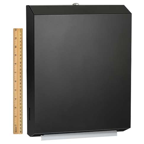 ASI 0210-41 Traditional - Paper Towel Dispenser - Multi, C-Fold - Surface Mounted - Matte Black