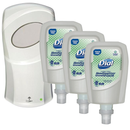 Dial Fit Touch Free Automatic Hand Sanitizer Dispenser Kit - Foam, White, Includes 3PK Foam Hand Sanitizer Refills - DIALKIT-03