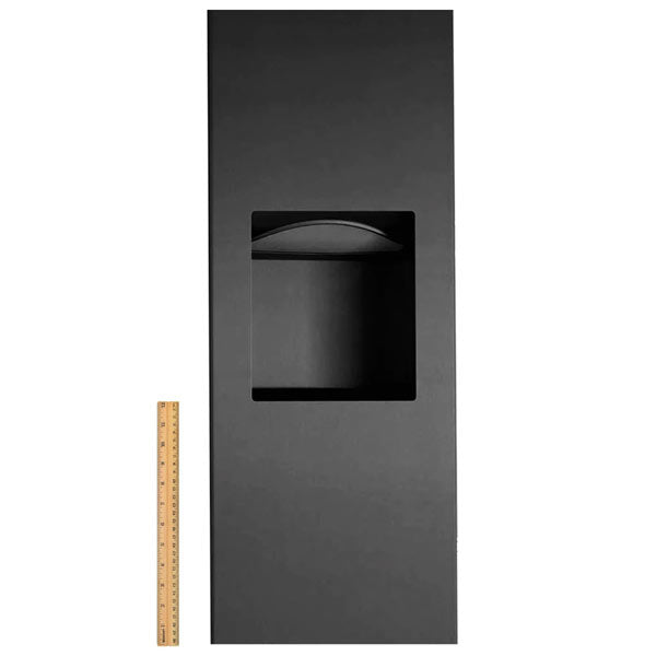 Bobrick 36903.MBLK Matte Black Paper Towel Disp/Waste Receptacle