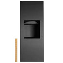 Bobrick B-36903.MBLK Matte Black Paper Towel Disp/Waste Receptacle