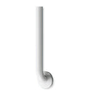 ASI 3701-12W Snap Flange (1-1/4" O.D) White Powder Coated Finish - Straight Grab Bar, 12"
