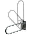 ASI 3451-25 Swing Up Grab Bar (1-1/4" O.D) Smooth - w/ Toilet Tissue Holder - Locks - Surface Mounted