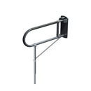 ASI 3420-P Swing Up Grab Bar with Support Leg (1-1/4" O.D) (Peened) - Surface Mounted (Peened)