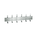 ASI 1307-6 Utility Hook Strip - 6 Hooks - 56"L - Surface Mounted