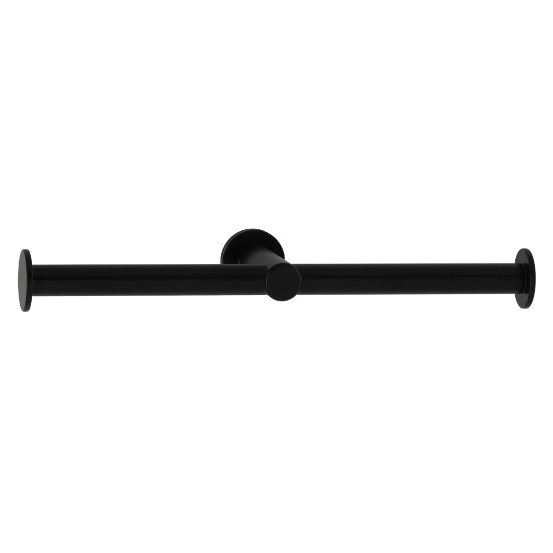 Bobrick 9547.MBLK FINO Toilet Roll Holder, Double, Matte Black Finish