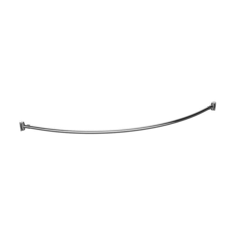 Ponte Giulio Round Curved Shower Curtain Rod, 60", Satin - C41FGM01N1