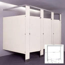 Bobrick Bathroom Partition, 1 ADA In Corner Compartment, Solid Color Reinforced Composite, 60"W x 62"D,-ICADA-SCRCBOB
