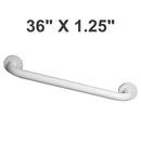 Bobrick B-580616x36 Commercial Grab Bar, 1-1/4" Diameter x 36" Length, Concealed-Mounted, Zinc w/ Vinyl Coating - TotalRestroom.com