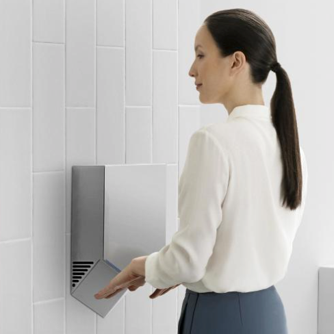 Dyson Airblade V Automatic Hand Dryer, ABS White | HU02 (Formerly AB12)
