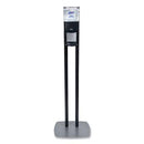 ES8 HAND SANITIZER FLOOR STAND WITH DIPSENSER, 1,200 ML, 13.5 X 5 X 28.5, GRAPHITE/SILVER-GOJ7218DS