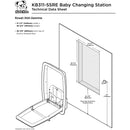 Koala Kare KB311-SSRE Vertical Stainless Steel Recessed-Mounted Baby Changing Station
