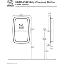 Koala Kare KB311-SSRE Vertical Stainless Steel Recessed-Mounted Baby Changing Station