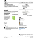 Bradley Verge Commercial Hand Wash Sink - LVA-Series, One-Station, LVAD1