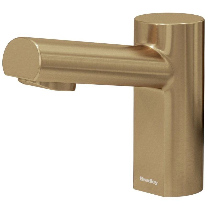 Bradley (S53-3300) RT3-BR Touchless Counter Mounted Sensor Faucet, .35 GPM, Brushed Brass, Metro Series