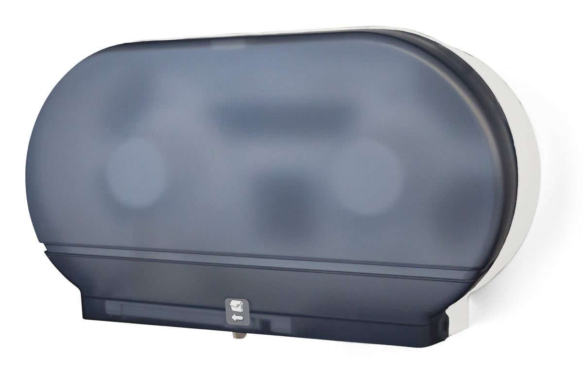 Palmer Fixture Twin 9" Jumbo Tissue Dispenser Blue Translucent, RD002725