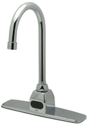Zurn Z6920-XL-ADM-2 AquaSense Gooseneck Sensor Faucet with 0.5 gpm Aerator, Above Deck Mixer," 8" Widespread Cover Plate