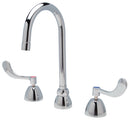 Zurn Z831B4-XL-17F AquaSpec Widespread Gooseneck Faucet," 5 3/8" Spout, 1.5 gpm Vandal Resist Pressure-Comp Aerator," 4" Wrist Blade Handles