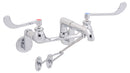 Zurn Z842D6-2XT-LSI AquaSpec Service Sink Faucet-Vacuum-Breaker," 3" Swivel Inlets, Threaded Outlet, Hook, Forked Bottom Brace, Wrist Blades