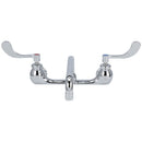 Zurn Z842H4-XL AquaSpec Wall-Mount Sink Faucet - 12" Tubular Swing Spout, Wrist Blade Handles," 2.2 gpm Pressure-Compensating Aerator