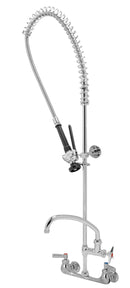 Zurn Z842X1-XL-AF AquaSpec Pre-Rinse Sink Faucet - 9 1/2" Swing Spout, 36" Hose, Insulated Spray Handle, Bum/, Hold-Open Clip, Hook