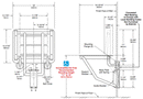 Bobrick B-5191 Barrier Free Commercial Shower Seat, 500 lb Load Capacity, Phenolic - TotalRestroom.com