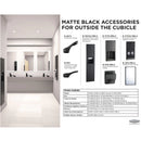 Bobrick 150CX36.MBLK (36 x 1.5) Matte Black 36" Straight Grab Bar