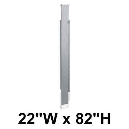 Bradley S479-22 Toilet Partition Pilaster, 22"W x 82"H, Stainless Steel - TotalRestroom.com