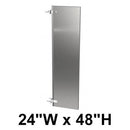 Bradley S474-24C Commercial Urinal Privacy Screen, 24"W x 48"H, Stainless Steel - TotalRestroom.com