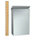 ASI 0852 Commercial Restroom Sanitary Napkin Disposal, Surface-Mounted, Stainless Steel