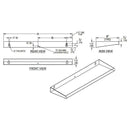 ASI 20692-630 Commercial Restroom Shelf, 6" D x 30" L, Roval-Surface-Mounted, Stainless Steel - TotalRestroom.com