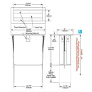 Bobrick B-526 Commercial Paper Towel Dispenser, Counter-Top Mounted, Stainless Steel - TotalRestroom.com