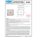 Bobrick B-505 Recessed Specimen Pass-Thru Cabinet