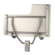 Bobrick B-518 Left Hand Folding Commercial Shower Seat, 360 lb Load Capacity, Stainless Steel